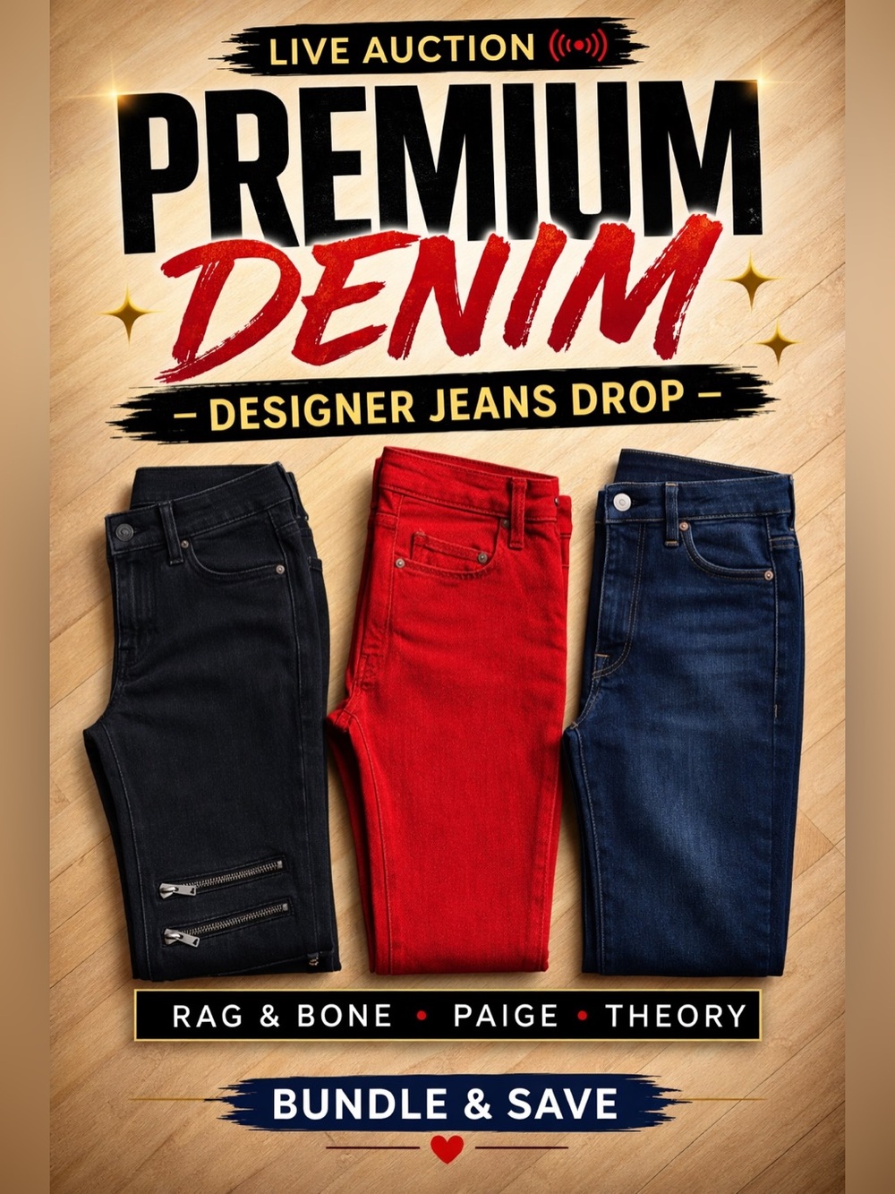 PREMIUM DENIM 🔥 SZ 24–28 | $19–$35 | RAG & BONE • PAIGE • THEORY | BUNDLE & SAVE